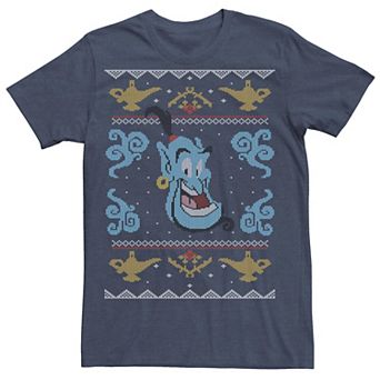 Disney's Aladdin Genie Men's Ugly Christmas Sweater Tee