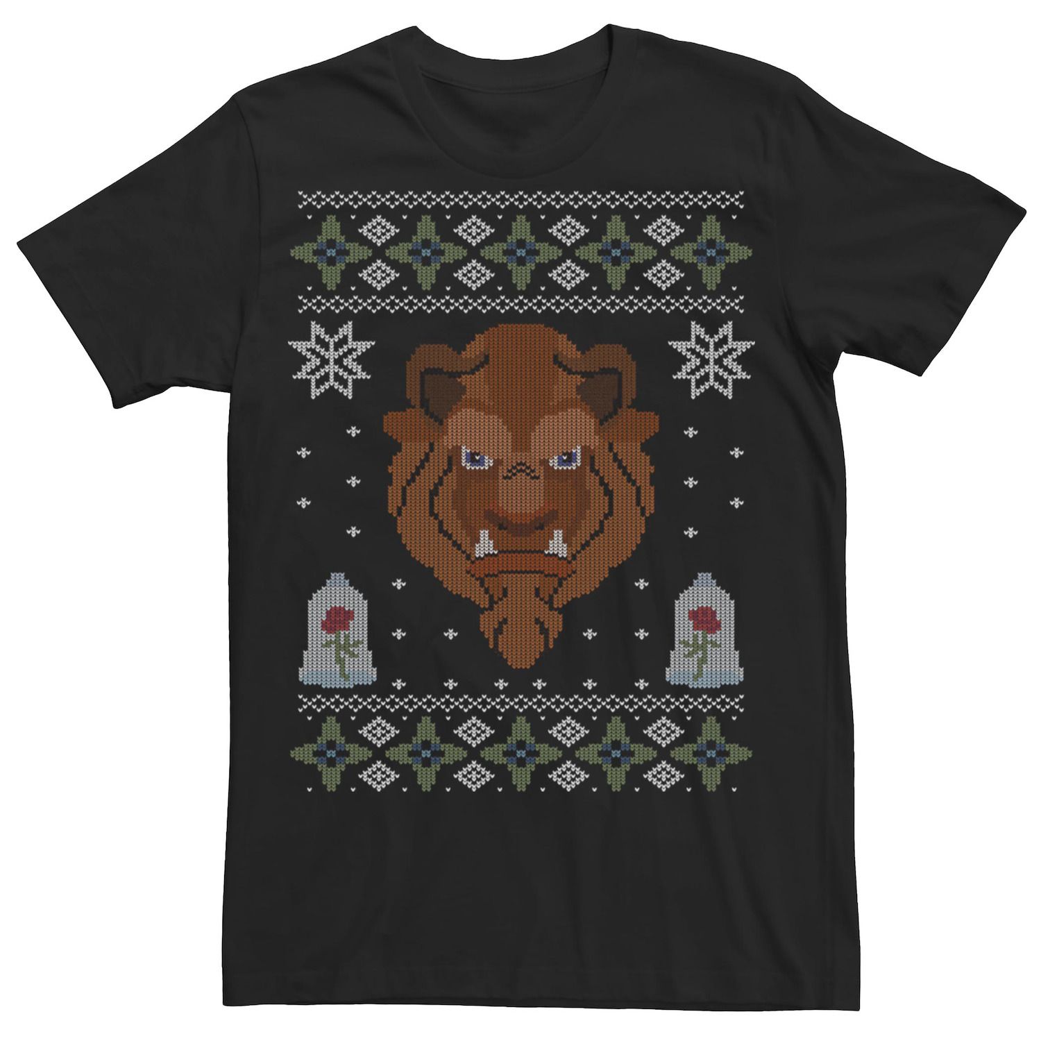 beauty and the beast ugly christmas sweater