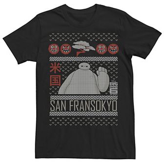 Men's Big Hero 6 Baymax Ugly Christmas Sweater Tee