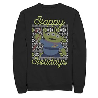 Men's Disney Pixar Toy Story Alien Ugly Christmas Sweater Fleece