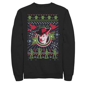 Men's Disney Pixar Toy Story Woody Army Men Ugly Christmas Fleece