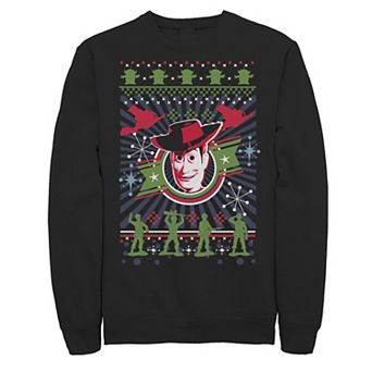 Men's Disney Pixar Toy Story Woody Army Men Ugly Christmas Fleece