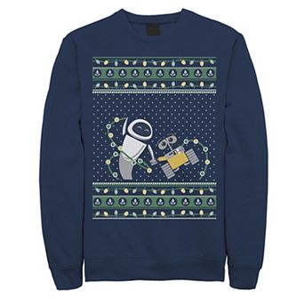 Men's Disney Pixar Wall-E & EVE Ugly Christmas Sweater Fleece