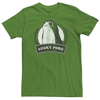 Men's Star Wars Lucky Porg Crest Tee