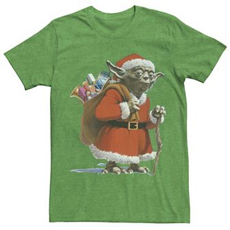 Men's Star Wars Santa Yoda Tee
