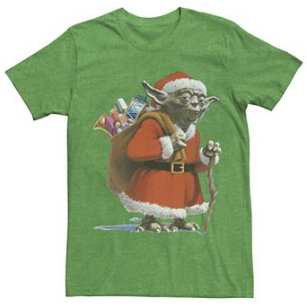 Men's Star Wars Santa Yoda Tee