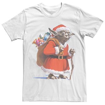 Men's Star Wars Santa Yoda Tee