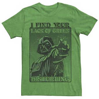 Men's Star Wars Darth Vader Lack Of Luck Disturbing Tee