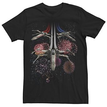 Men's Star Wars Rebel Space Fire Works Tee