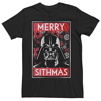 Men's Star Wars Darth Vader Merry Sithmas Poster Tee