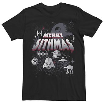Men's Star Wars Merry Sithmas Christmas Ornaments Tee