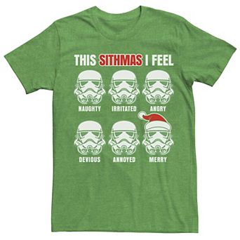 Men's Star Wars Trooper Mood This Sithmas I Feel Tee