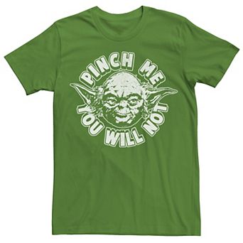 Men's Star Wars Yoda Pinch Me You Will Not Tee