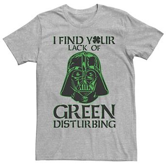 Men's Star Wars Vader Lack Of Green Disturbing Tee