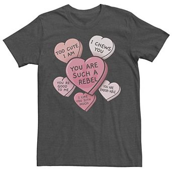 Men's Star Wars Candy Hearts Valentine's Day Tee
