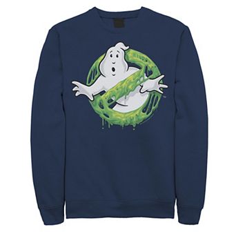 Men's Ghostbusters Green Slime Ghost Logo Sweatshirt