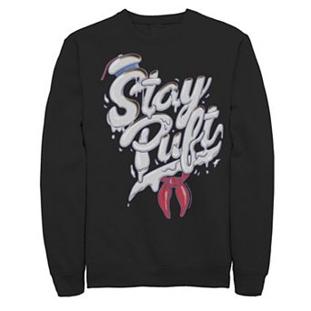 Men's Ghostbusters Stay Puft Marshmallow Font Fleece