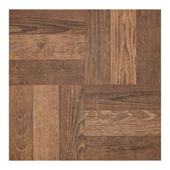 Achim Walnut Parquet 9 pc Self Adhesive Vinyl Floor Tile Set
