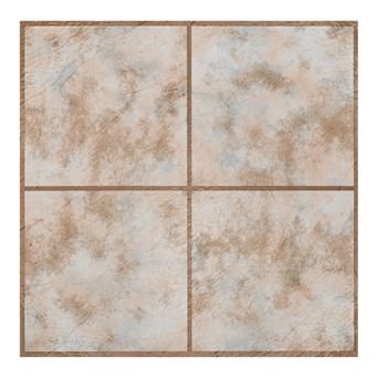 Achim Rustic Clay 9 pc Self Adhesive Vinyl Floor Tile Set