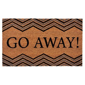Achim Go Away Printed Coir Door Mat - 18" x 30"