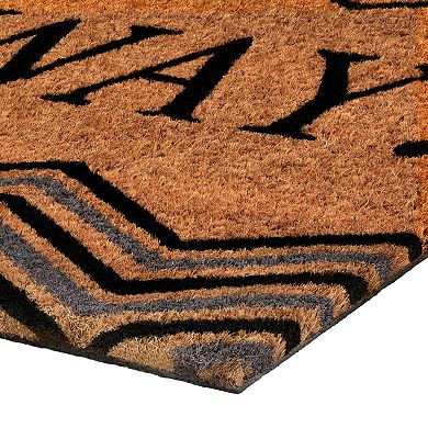 Achim Go Away Printed Coir Door Mat - 18" x 30"