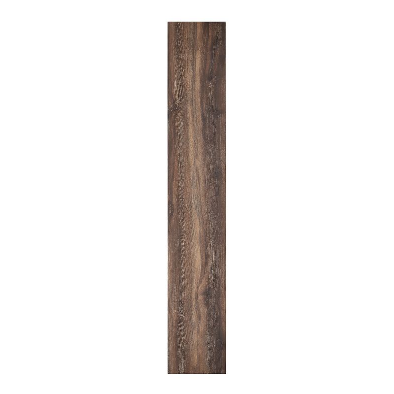 Achim Sterling Driftwood 10-piece Self Adhesive Vinyl Floor Planks, Brown, 