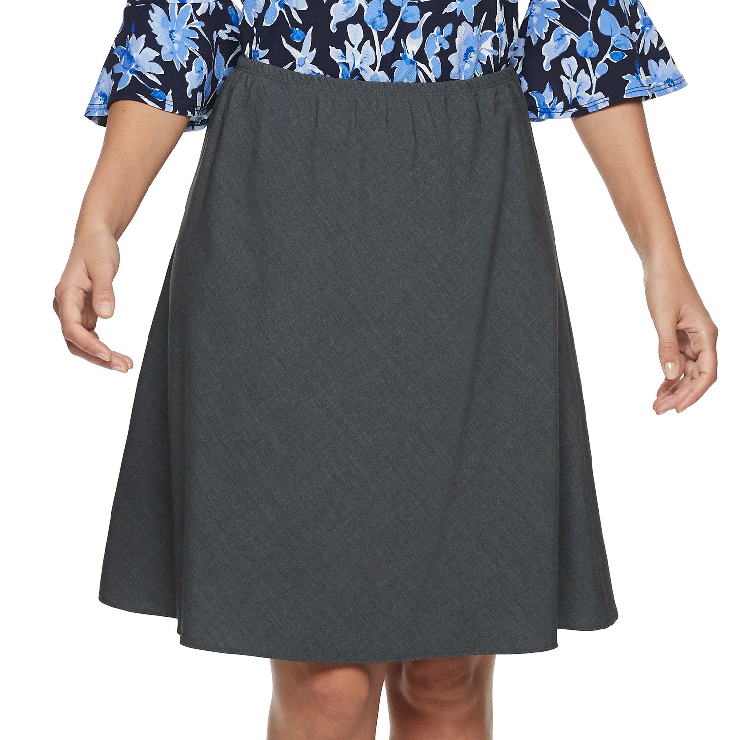 Petite Croft \u0026 Barrow® Pull On A-Line Skirt