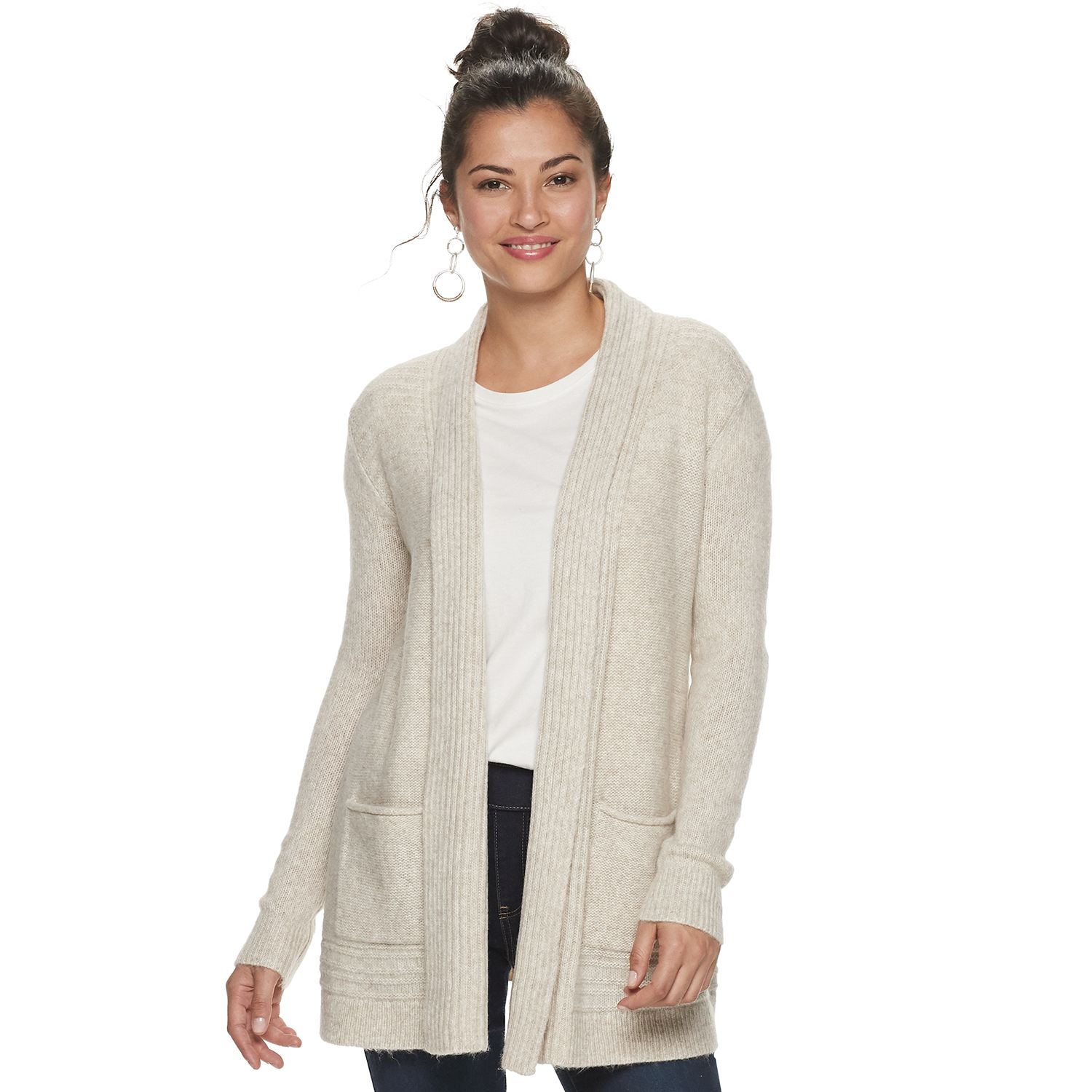 cream cardigan sweater