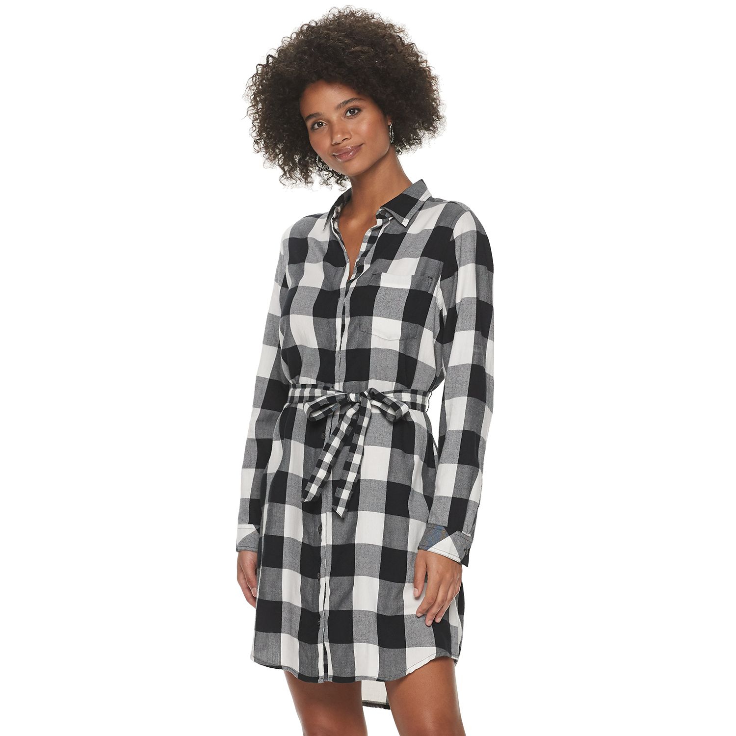 flannel shirt dress