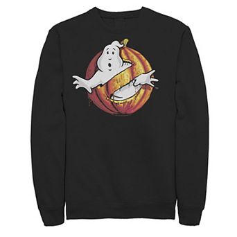 Men's Ghostbusters Halloween Pumpkin Themed Ghost Logo Fleece