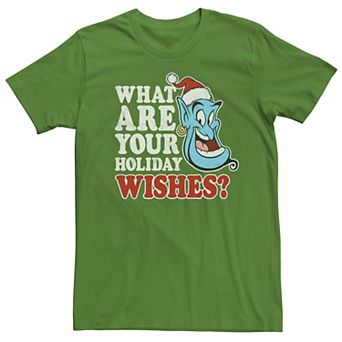 Men's Disney Aladdin Genie What Are Your Holiday Wishes? Tee