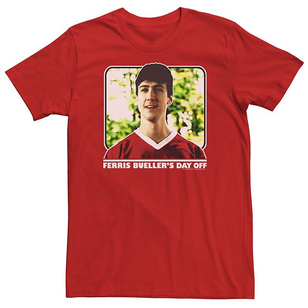 Ferris Bueller's Day Off Save Ferris '86 Red T-Shirt Men's  LARGE