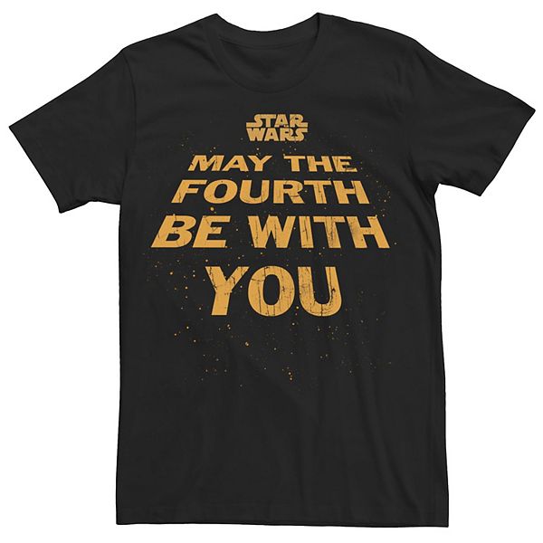 Men's Star Wars May The Fourth Be With You Scrolling Tee