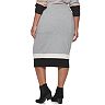 Plus Size Apt. 9 + Cara Santana Colorblock Sweater Skirt