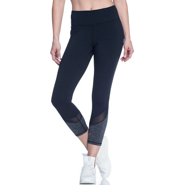 Women's Gaiam Om Mesh Capri Yoga Leggings