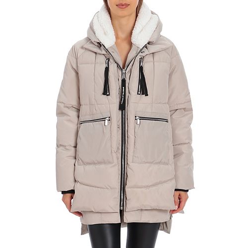 Women's Bagatelle Sport Hood Layered Puffer Jacket