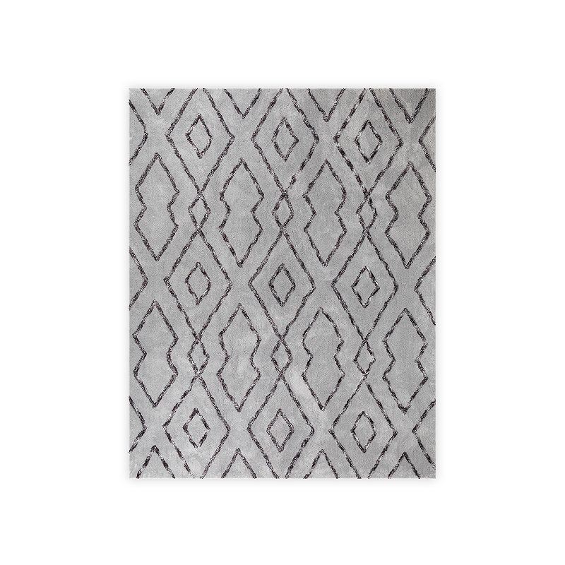 VCNY Home Morrissey Geometric Area Rug, Grey, 5X7 Ft