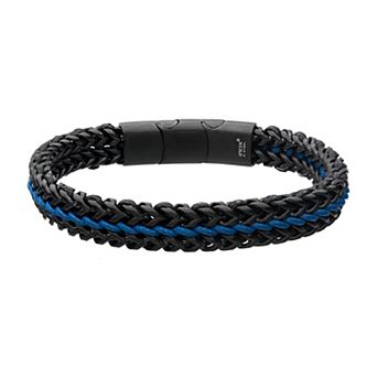 Men's Blue Wax Cord Bracelet