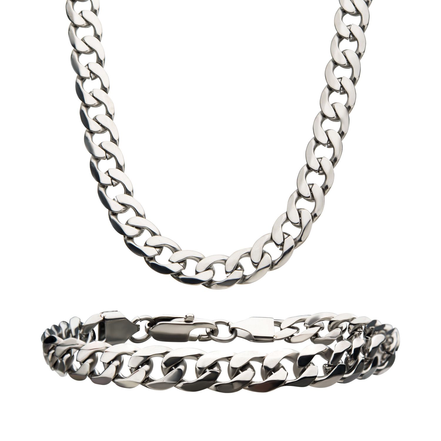 LYNX Stainless Steel Curb Chain Necklace - 22-in. - Men