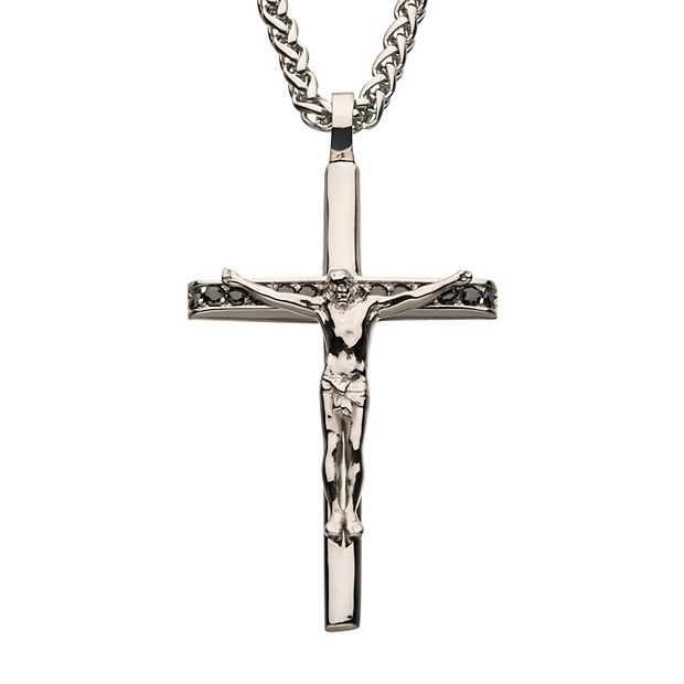 Men's crucifix on sale cross necklace