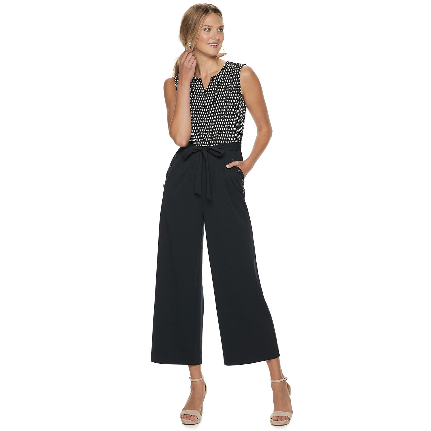 apt 9 ruffle jumpsuit