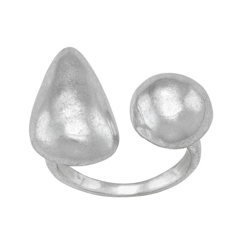 Bella Uno Open Work Ring, Womens, Size: 8, Silver