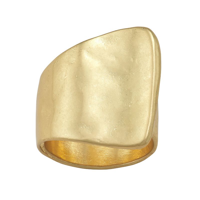 Bella Uno Gold Tone Wrap Ring, Womens, Size: 8
