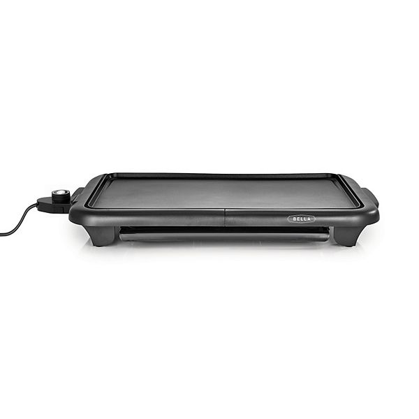 BELLA Electric Griddle with Warming Tray - Smokeless Indoor Grill, Nonstick  Surface, Adjustable Temperature & Cool-touch Handles, 10 x 18, Copper/Black