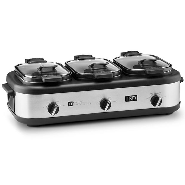TRU Triple Slow Cooker Buffet Server