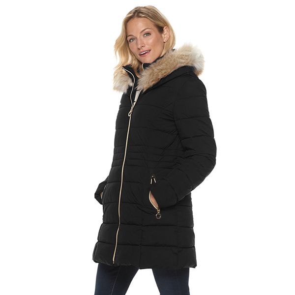 Women S Halitech Faux Fur Hood Puffer Jacket