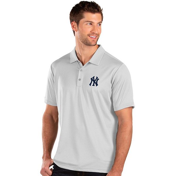 Antigua, Shirts, Antigua New York Yankees White Performance Casual Golf  Polo Shirt Mens Sz 2xlt