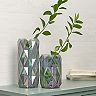 Scott Living Oasis Luster Glass Faceted Vase