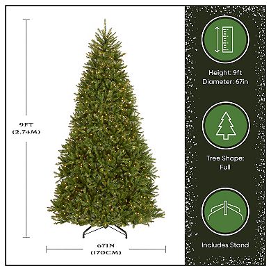 National Tree Company 9 ft. PowerConnect(TM) Dunhill® Fir Tree with Clear Lights