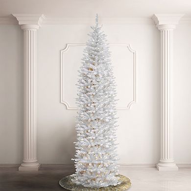 National Tree Company 12-ft. Pre-Lit Kingswood White Fir Christmas Tree